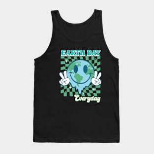 Earth Day Everyday Smile Face Hippie 54th Earth Day Anniversary Tank Top